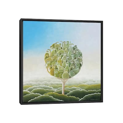 iCanvas "The Cat Tree" by Paule Bernard Roussel Framed