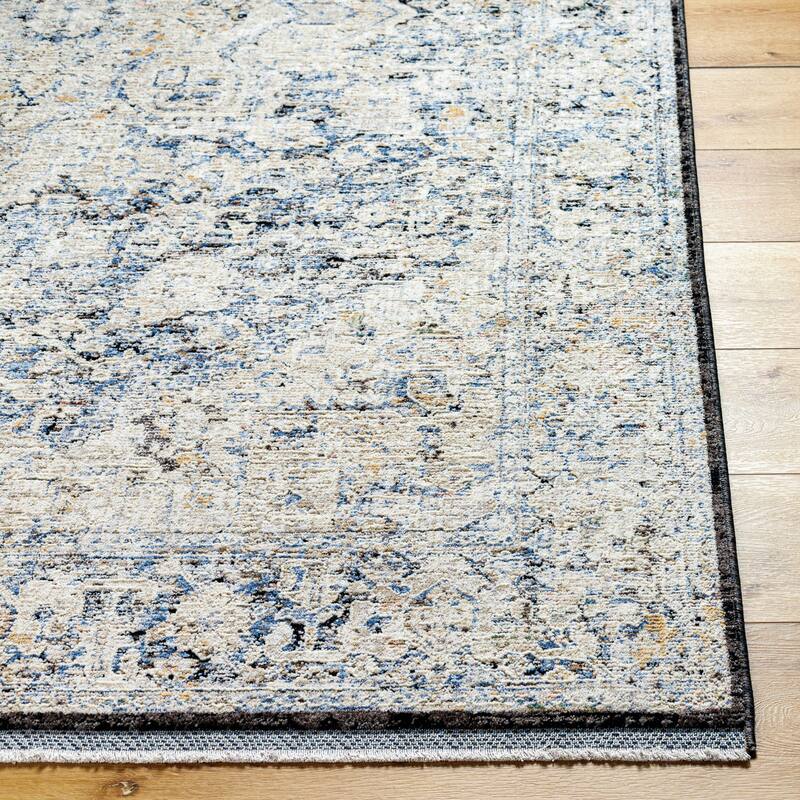 Livabliss Rivaldo Traditional Distressed Medallion Area Rug