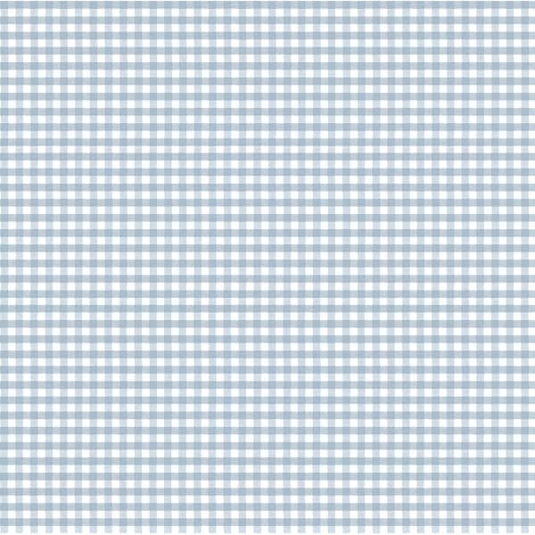 slide 2 of 6, Galerie Wallcoverings Little Explorers 2 Two Tone Gingham Non-woven Matte Wallpaper Roll 33 feet x 21 inches - Blue
