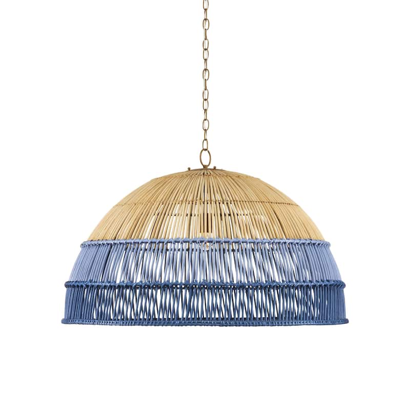 Currey & Company Senjyo Blue Pendant - 23.75"h x 36.25"dia