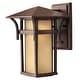 preview thumbnail 1 of 1, Hinkley Lighting 10.5" Height 1 Light Lantern Outdoor Wall Sconce in Anchor Bronze