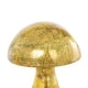 preview thumbnail 7 of 9, Gold, Green or Champagne Glass Handmade Glossy Weathered Mushroom Sculpture (Set of 2)