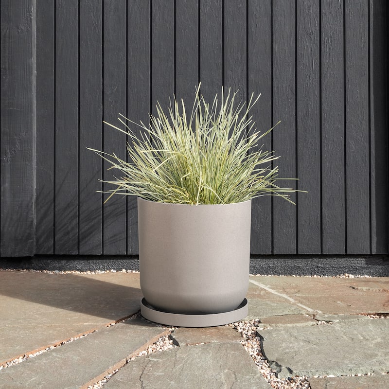 Veradek Mason Series Kona Planter Tray - 15 inch - 2 Pack - Grey