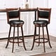 preview thumbnail 11 of 10, Costway Set of 2 29'' Swivel Bar Height Stool Wood Dining Chair