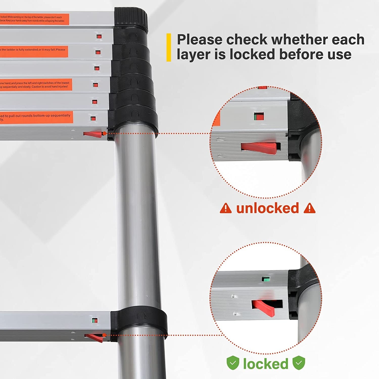 8.5 ft telescoping sales ladder