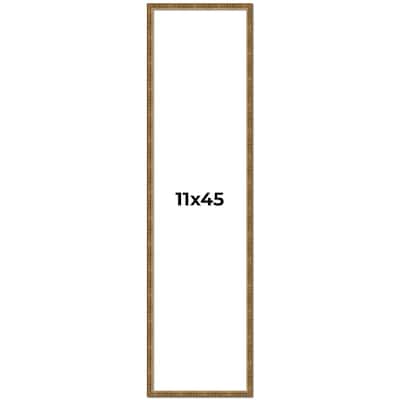 11x45 Frame Gold Solid Wood Picture Frame - Complete Modern Photo