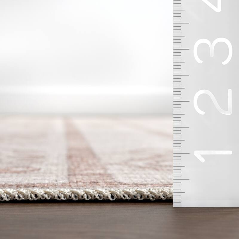 Nuloom Green Haven Collection Recycled Cotton Machine Washable Area Rug