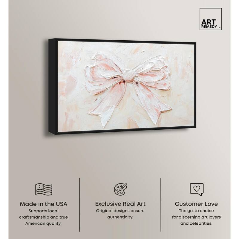 Relief Ribbons Canvas by Art Remedy
