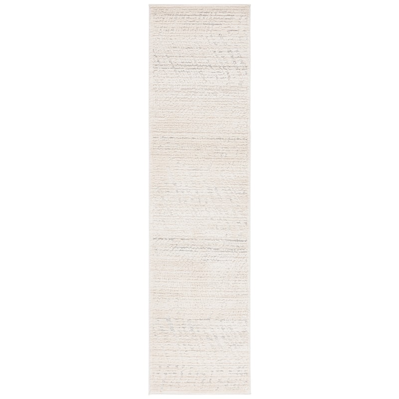 SAFAVIEH Elmhurst Lima Modern & Contemporary Rug - 2'2" x 8' Runner - Ivory/Grey