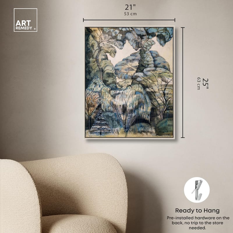 Trees in Bird Garden 1913 Canvas by Art Remedy