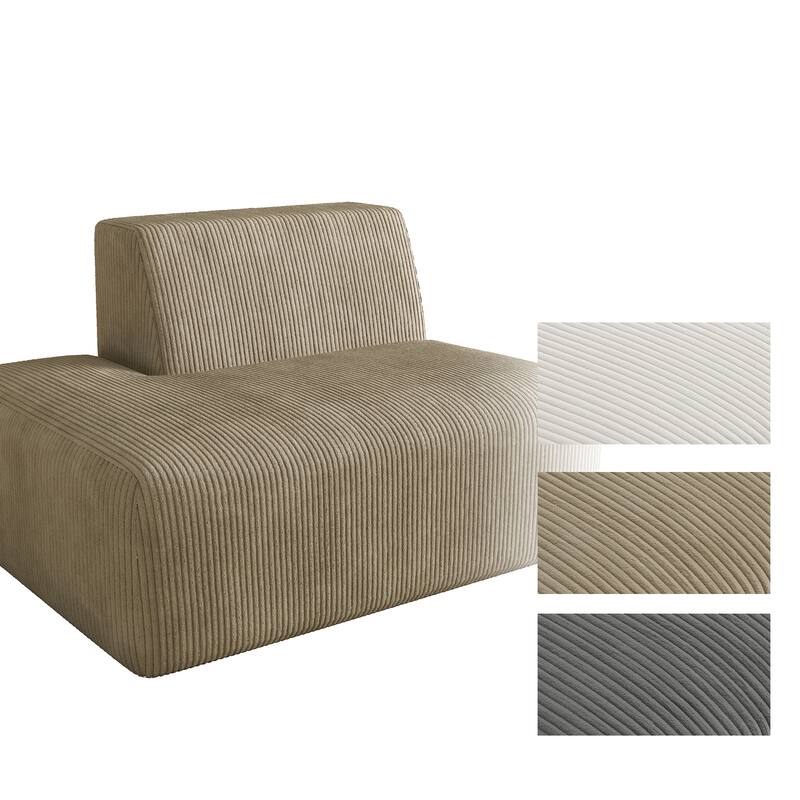 Modern Chaise Lounge Indoor Corduroy Sofa