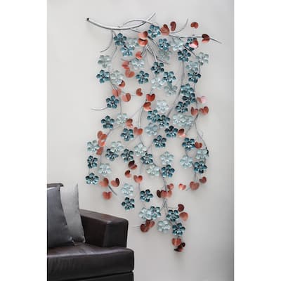 Striking Metal Flower Wall Decor