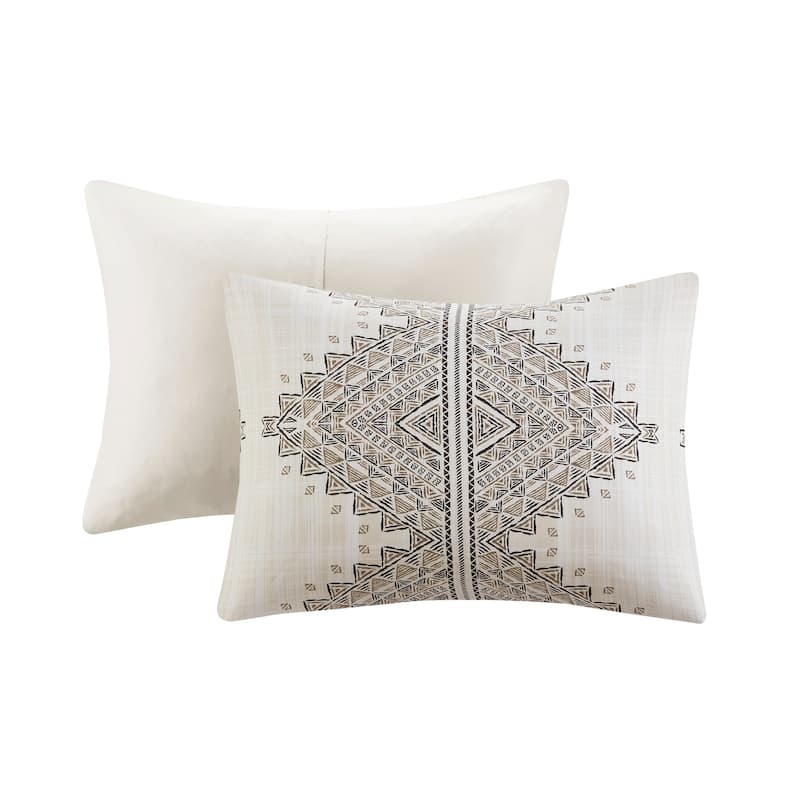 Madison Park Alba 4 Piece Printed Comforter Set with Throw Pillow