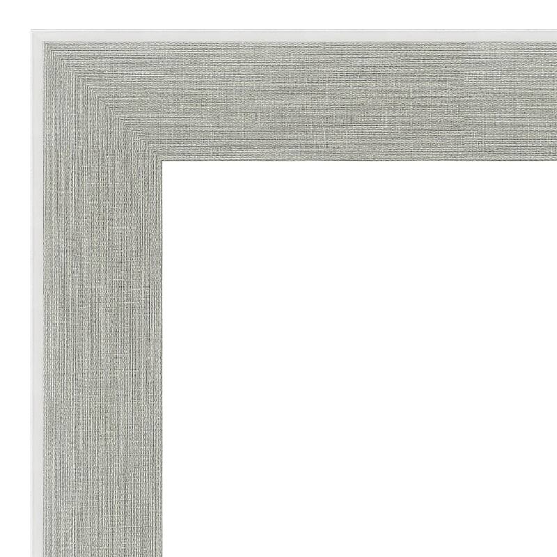 Glam Linen Grey Framed Grey Corkboard Bulletin Board