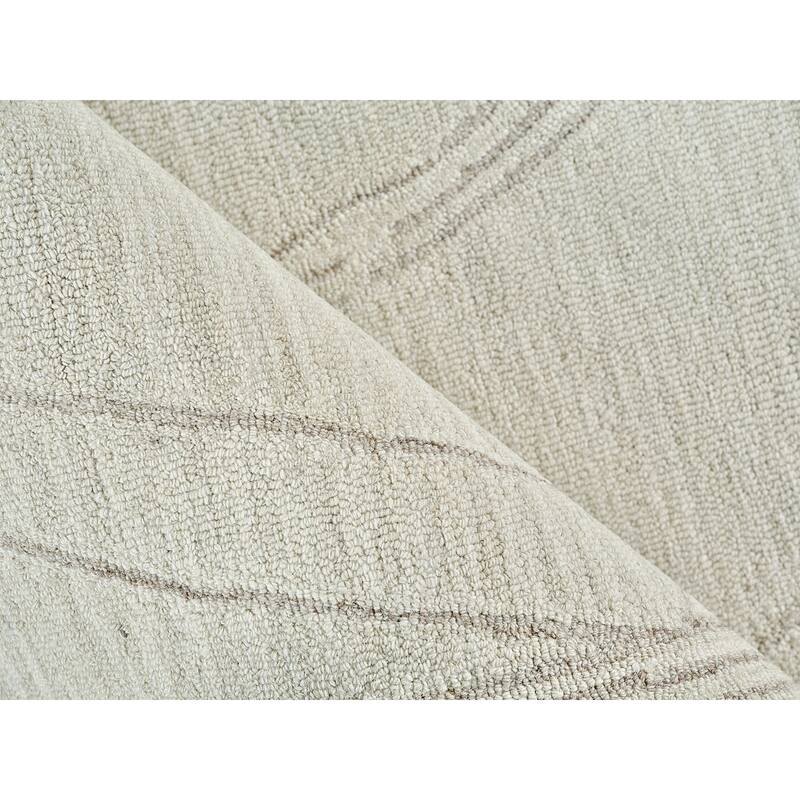 Exquisite Rugs Tangiers Handmade Hand-tufted New Zealand Wool on Canvas Ivory/Beige Area Rug