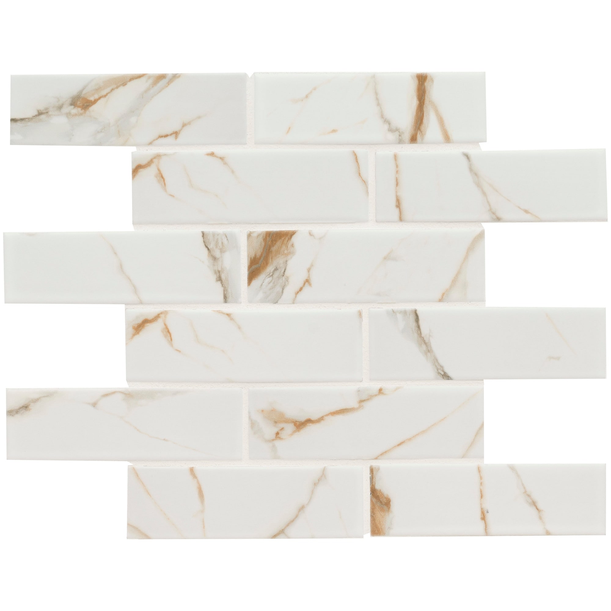 Ackland AKM-P-2X6SWM-CA 12" x 12" Porcelain Brick Floor and Wall