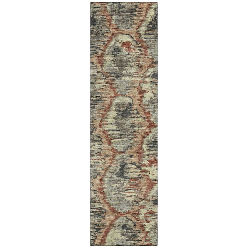 Machine Washable Indoor/ Outdoor Chantille Contemporary Abstract Rug