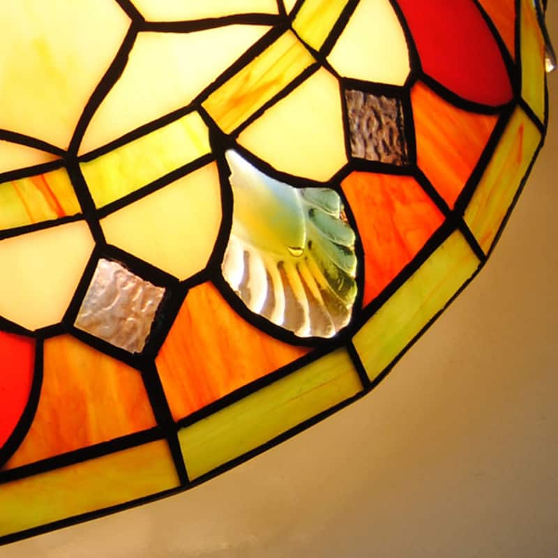 Stained Glass Flush Mount Tiffany Ceiling Light Entryway Lighting