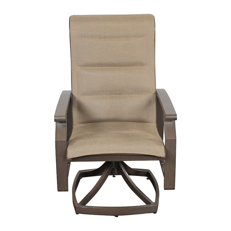 Courtyard Casual Madison 2 Padded-Sling Swivel Dining Chairs