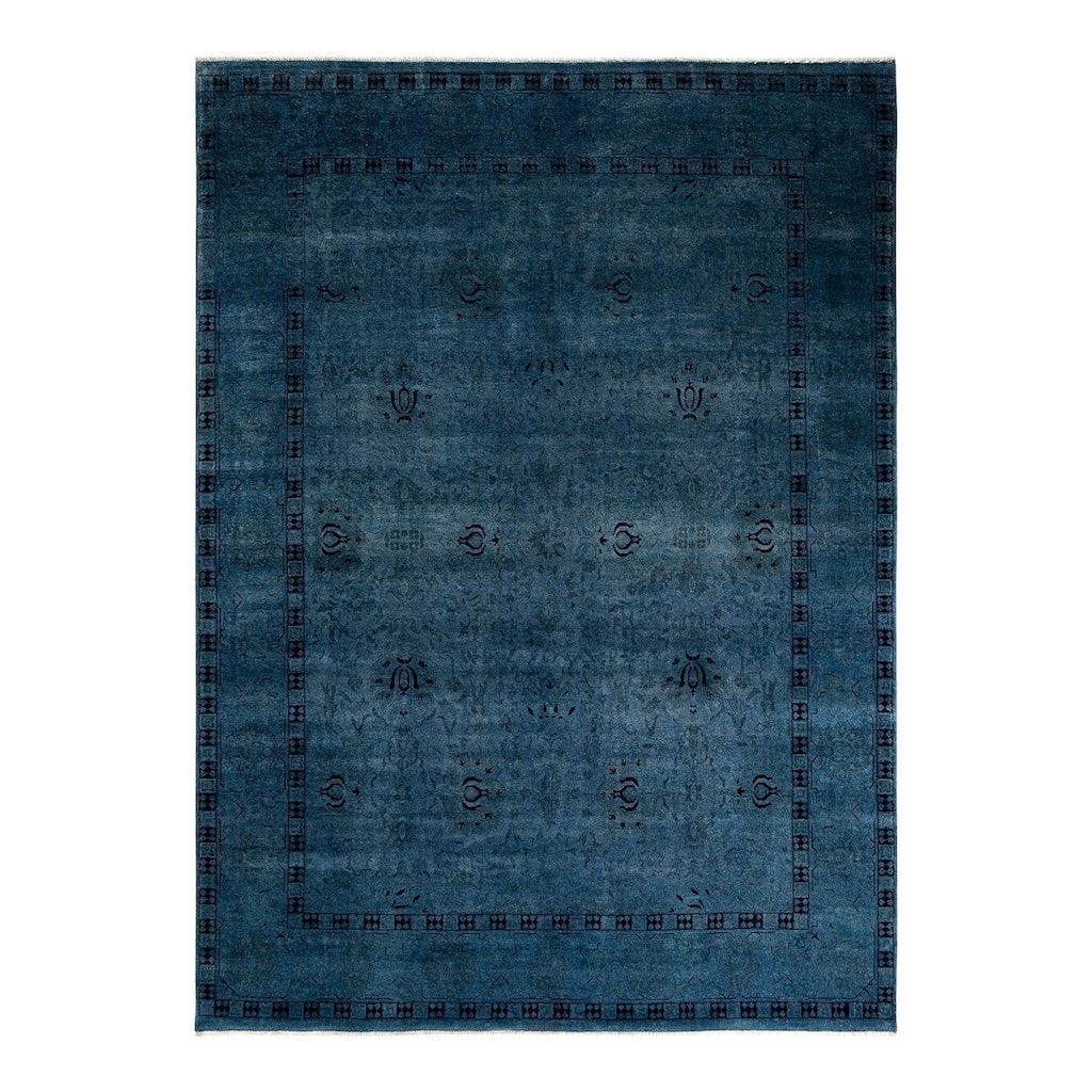 Vibrance, One-of-a-Kind Hand-Knotted Area Rug - Gray, 8' 10" x 12' 1" - 8' 10" x 12' 1"
