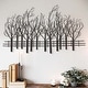 preview thumbnail 1 of 11, Black Metal Field of Trees Wall Decor