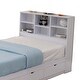preview thumbnail 4 of 4, Wooden Twin Size Chest Bed with Three Drawers, White