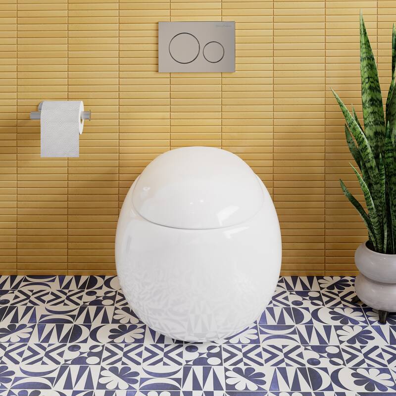Plaisir Back To Wall Toilet - 23" x 16.2" x 15.63"