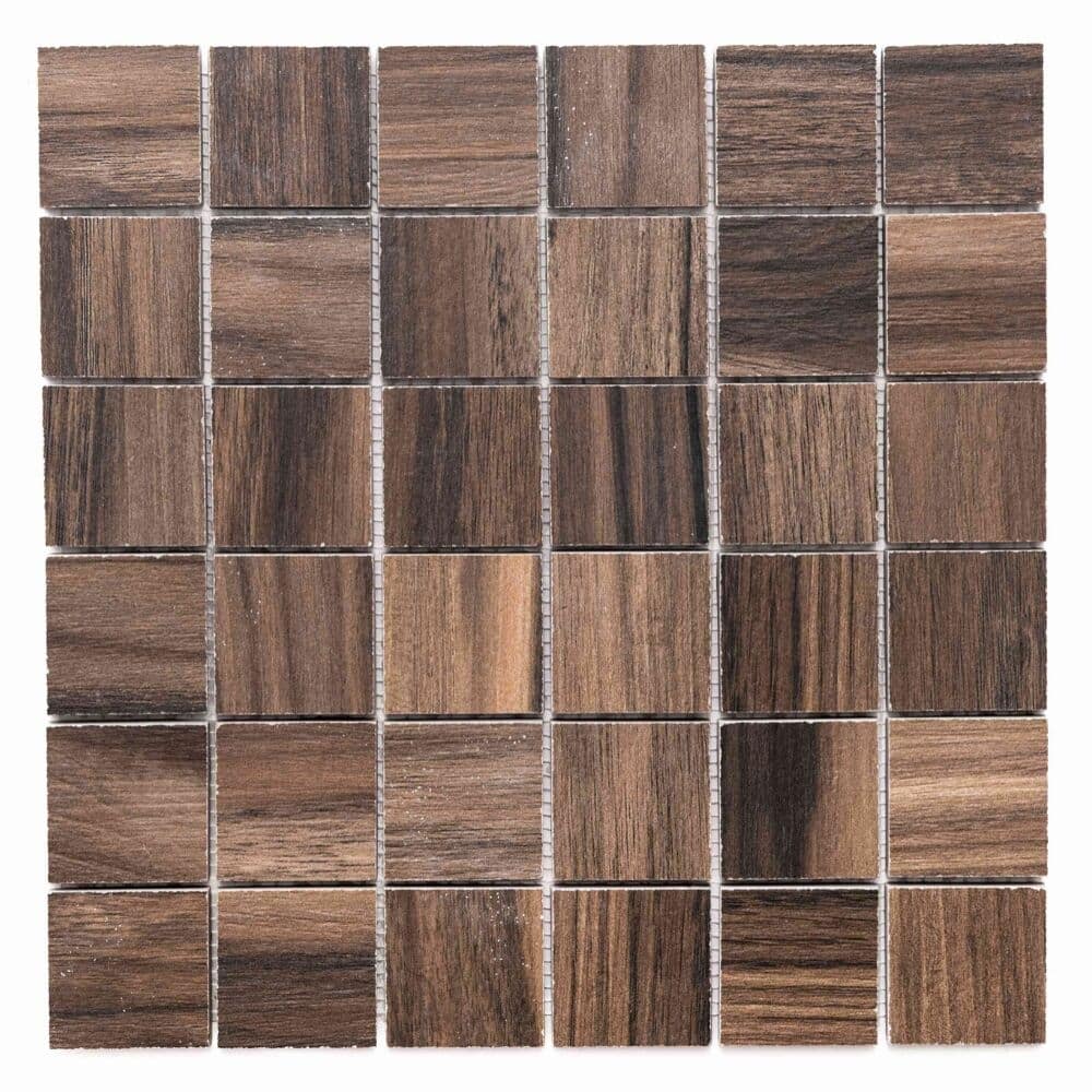 Honolulu 2x2 Oak Matte Porcelain Mosaic Tile - Floor, Wall & Backsplash