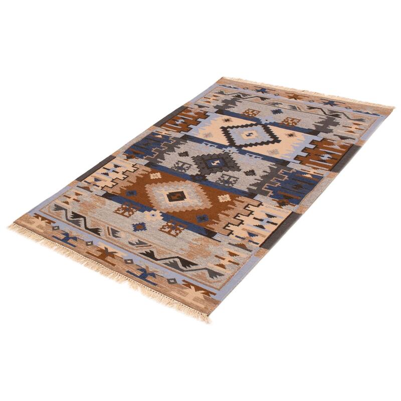 Ankara FW Grey Kilim 5'2" x 8'0" - 5'2 x 8'0
