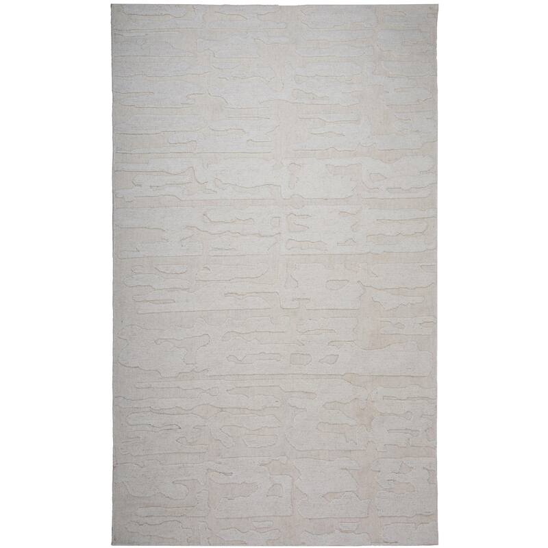 Alora Decor Weston Hand-tufted Abstract Wool Rug - Ivory - 7'9" x 9'9"