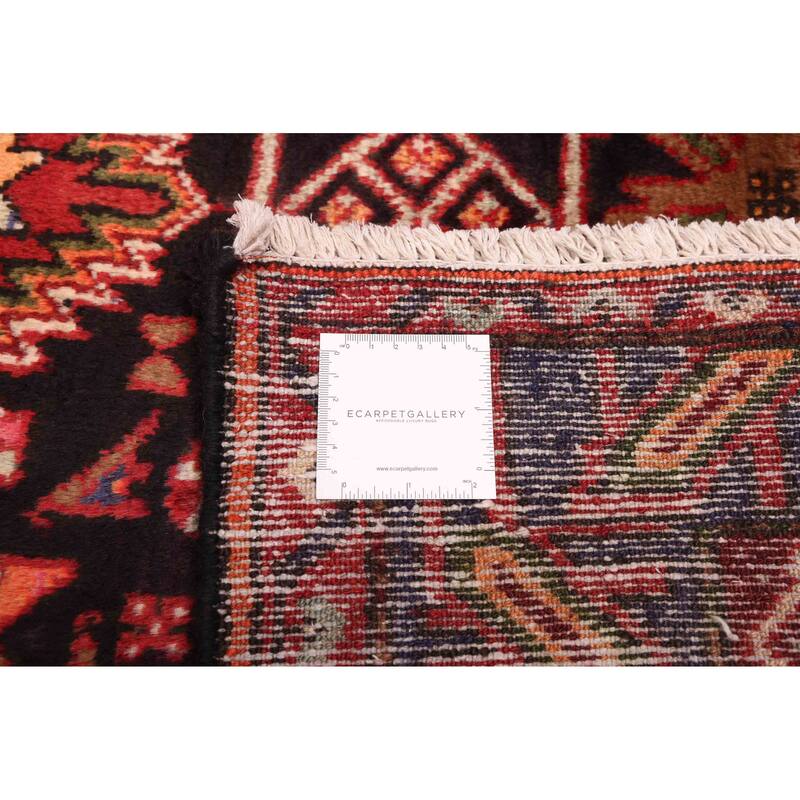 ECARPETGALLERY Hand-knotted Anadol Black, Red Wool Rug - 4'6 x 8'8