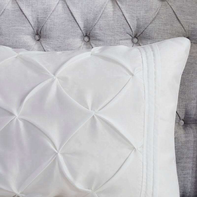 GDF Studio - Laurel 7-Piece Tufted Comforter Set with Decorative Pillows