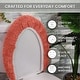 preview thumbnail 22 of 189, Home Weavers Waterford Collection Cotton Toilet Lid Rug | Elastic Fit | Fit Most Standard Toilet Lid | 18"x18"