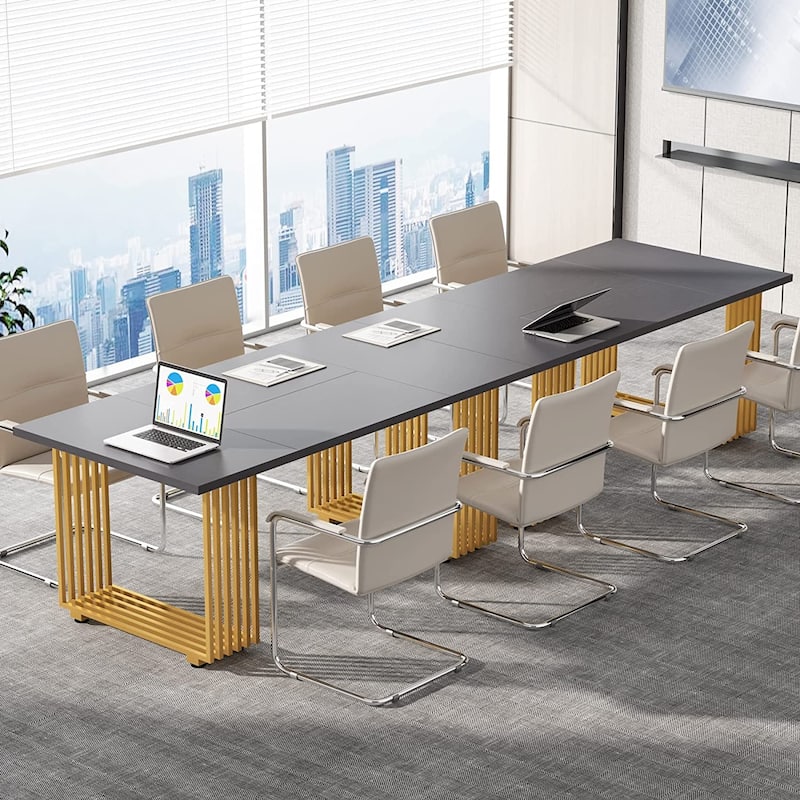 70.9" Modern Office Desk, Wood Computer Desk Large Executive Desk