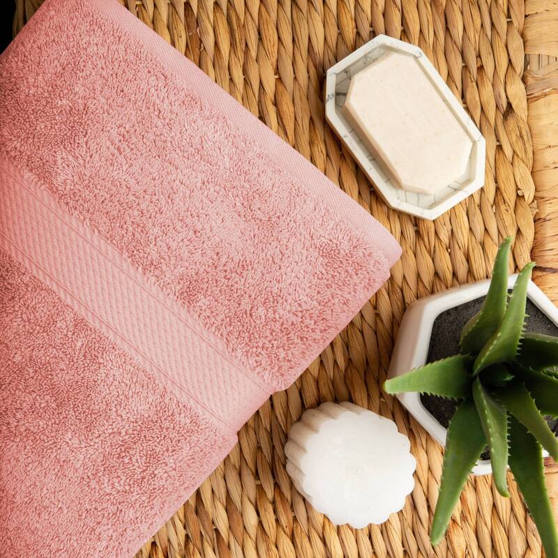 Superior Egyptian Cotton Pile Heavyweight Bath Towel Set of 2