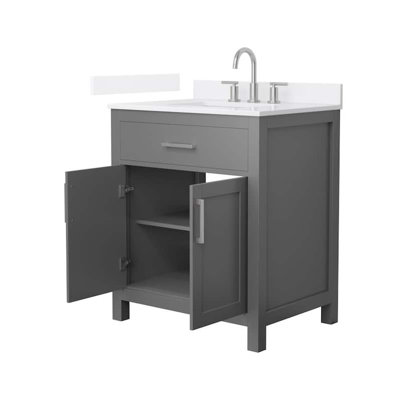 Wyndham Collection WCG2424-30S-QTZ-US3MXX Beckett 30" Free Standing