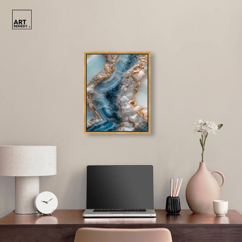 Lapis River Canvas by Art Remedy
