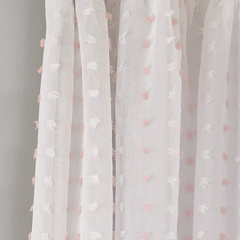 DriftAway Lily White Pinch Pleated Voile Sheer Blackout Curtain