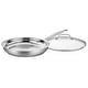 preview thumbnail 1 of 1, Cuisinart Chef's Classic Stainless Cookware 12" Skillet with Glass Cover