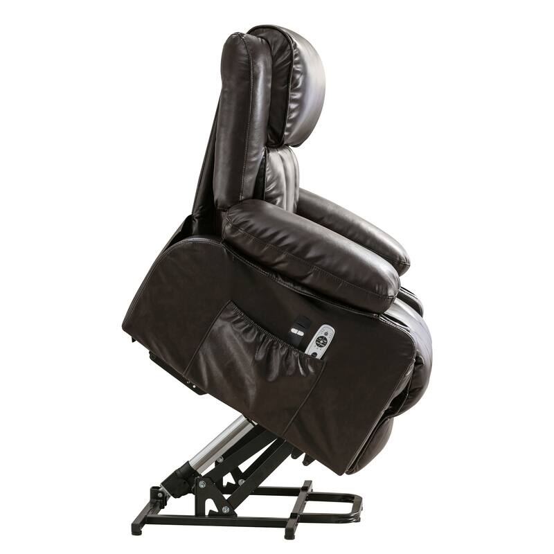 Power Electric massage lift lounge chair, suitable for the elderly, with heating and vibration functions, with USB
