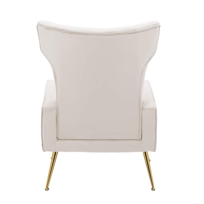 Upholstered Wingback Accent Chair - 26.4"W x 37.8"H x 32.6"D