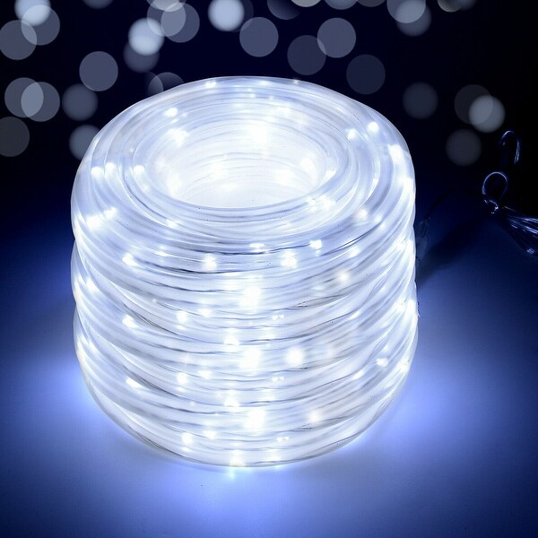 Solar powered rope lights waterproof 2025
