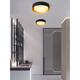 Modern Minimalist Metal Shaded Drum Flush Mount Ceiling Light