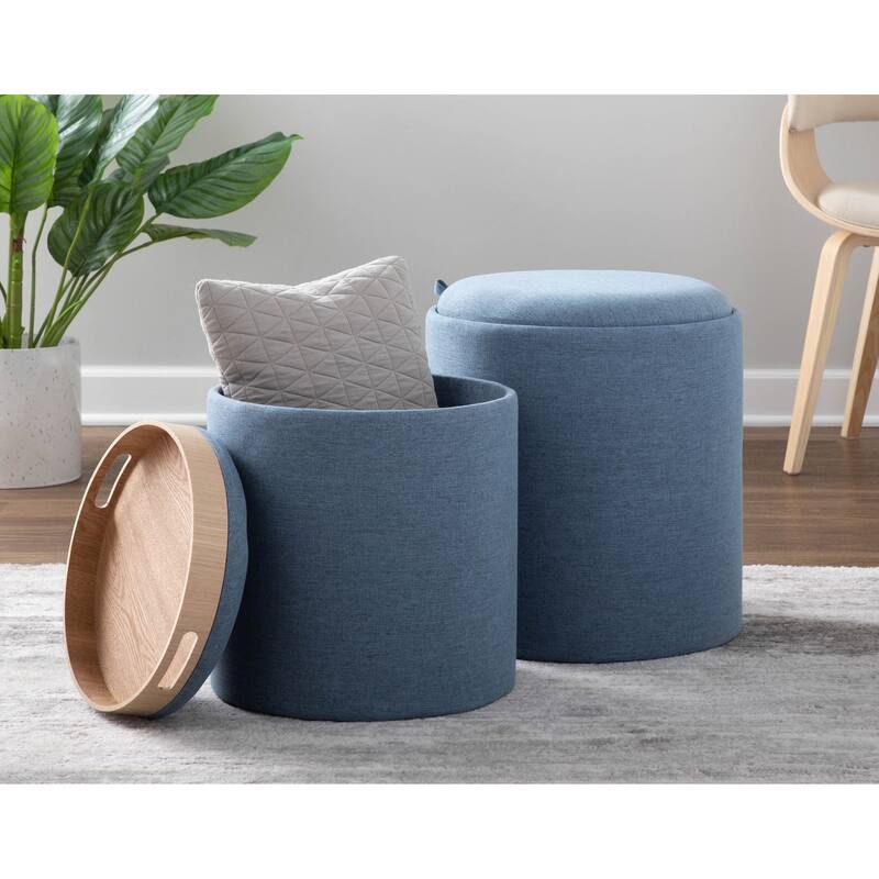 Carson Carrington Astrid Tray Top Nesting Ottoman Set