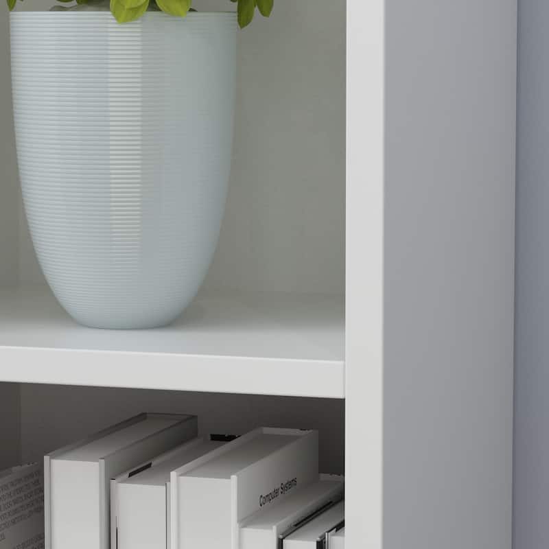40.9'' H x 47.2'' W Geometric Bookcase Living room storage bookshelf