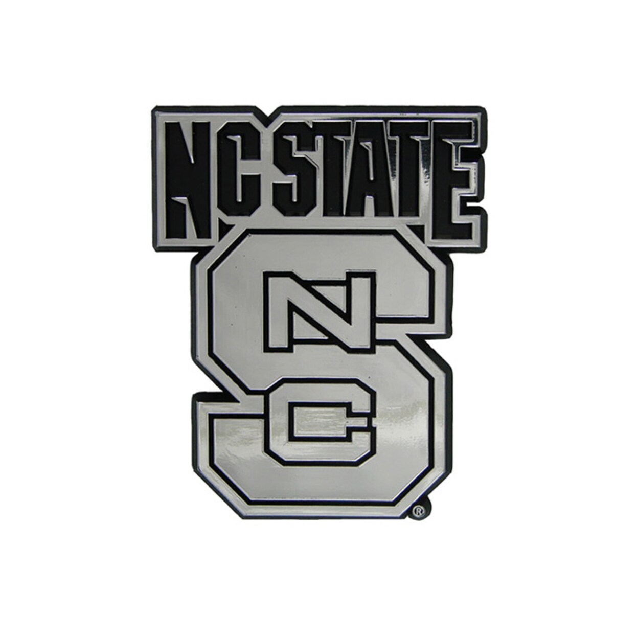Shop North Carolina State Wolfpack Logo 3d Chrome Auto Decal Sticker On Sale Overstock 23464052
