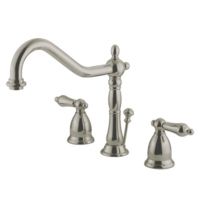 Heritage 8 in. Widespread Bathroom Faucet in Brushed Nickel - Brushed Nickel