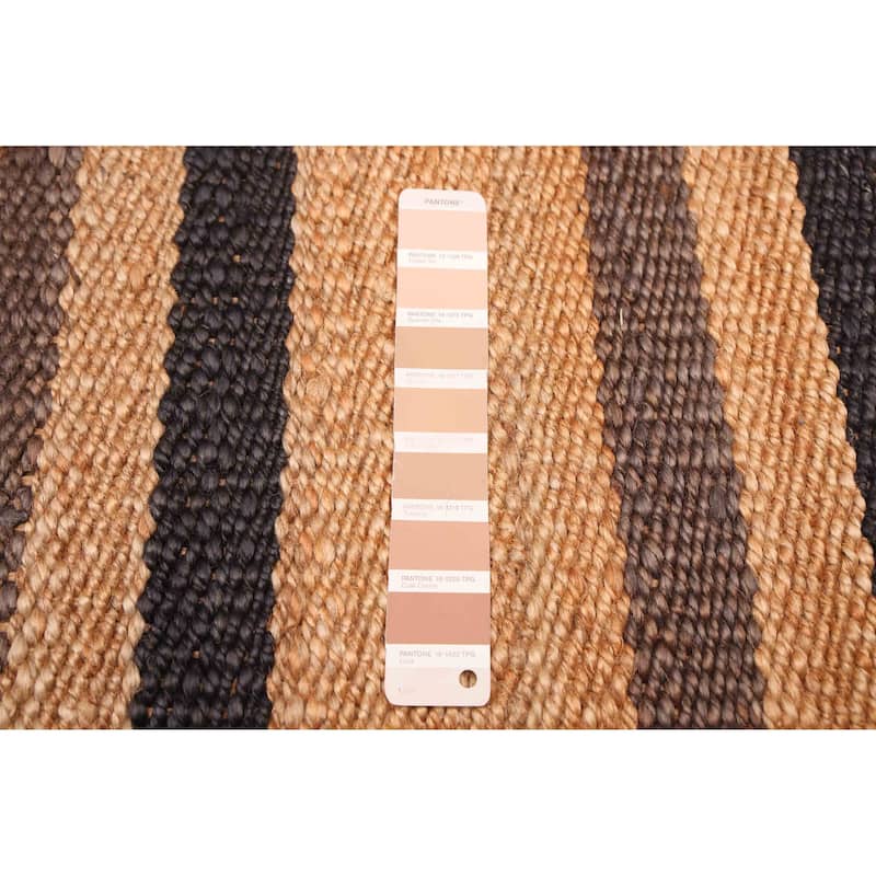 ECARPETGALLERY Flat-Weave Palas Denizli Tan Jute Rug - 5'5 x 7'9