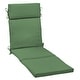 preview thumbnail 57 of 86, Arden Selections Leala Texture Outdoor Chaise Lounge Cushion 72 in L x 21 in W x 2.5 in H - Moss Green Leala