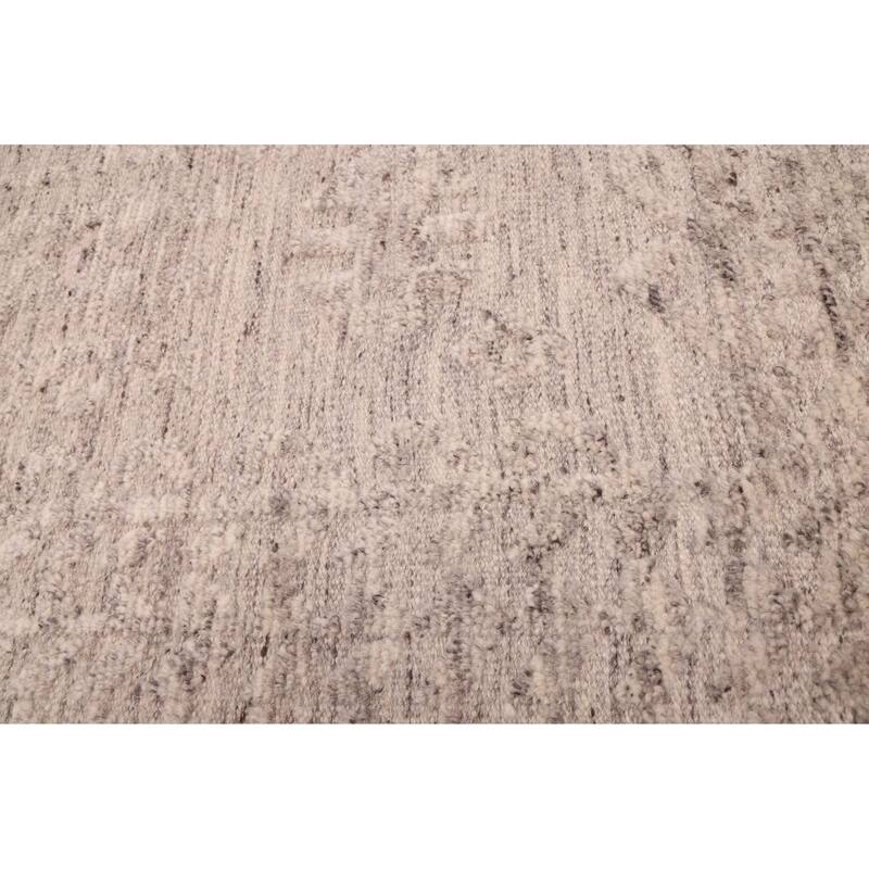 ECARPETGALLERY Hand-knotted Looma Light Grey Wool Rug - 8'1 x 9'10